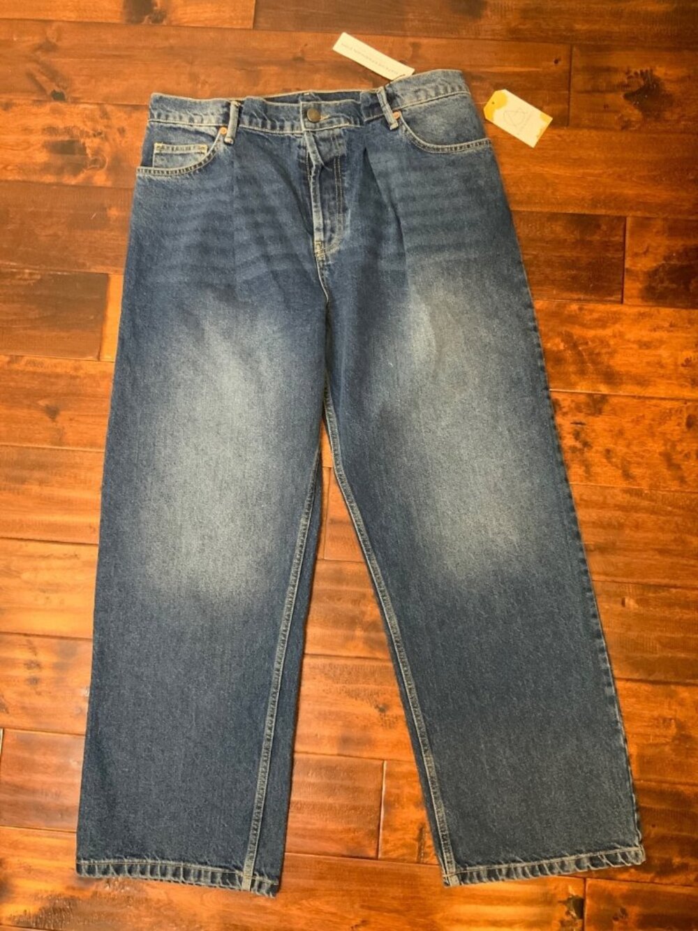 Raey Blue Medium Wash Denim Boyfriend Jeans NWT $242, Size S